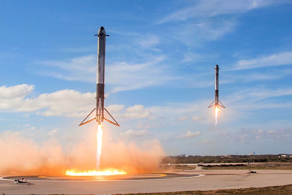 Falcon Heavy Taking Off